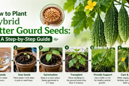 Plant Hybrid Bitter Gourd Seeds