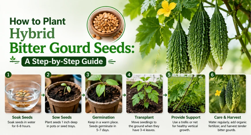 Plant Hybrid Bitter Gourd Seeds